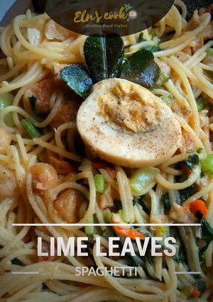 Foto resep Spaghetti Chicken Lime Leaves