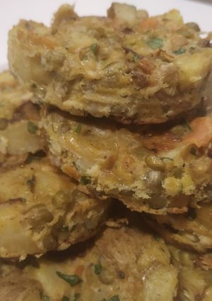 Una foto de Tortilla de verduras saludable y al horno 😊💯👌
