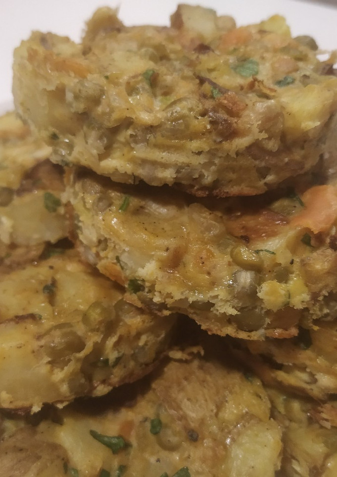 Una foto de Tortilla de verduras saludable y al horno 😊💯👌