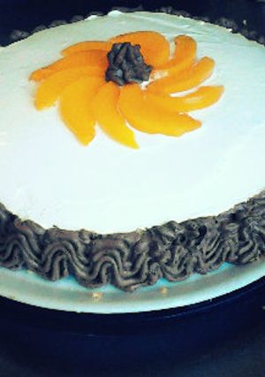 Una foto de Torta con bizcochuelo básico