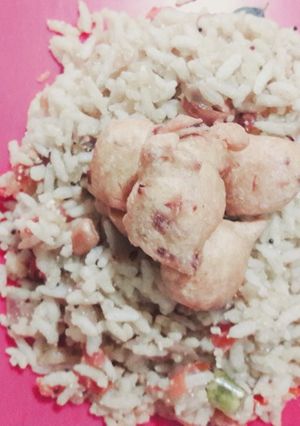 A picture of Puffed rice upma(murmura usal).