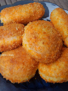 Foto resep Roti Goreng Isi Pisang Keju