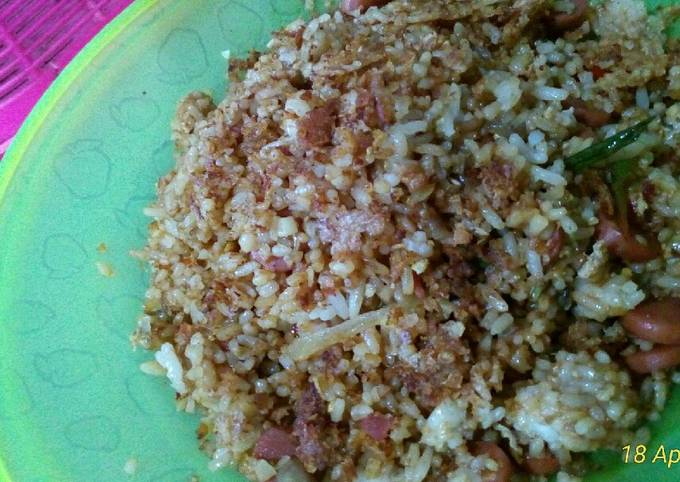 Resep: NasGor Sosis Saus Tiram Irit Anti Gagal