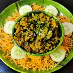 A picture of Lauki Arbi Methi Zunka.