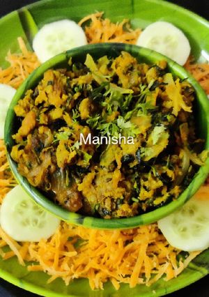 A picture of Lauki Arbi Methi Zunka.