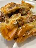 Pasta filo con carne y verduras en Airfryer Cosori (inspirado en Burek Bosnio)