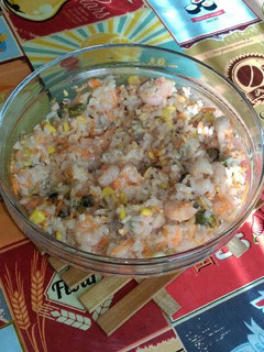 Una foto de Arroz sabor a mar en ensalada