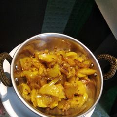 A picture of Quick potato, onion,veg.