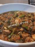 Spinach sauce da green beans