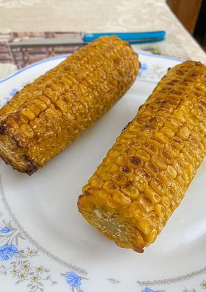 Una foto de Mazorca de maíz airfryer