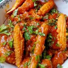 বেবি কর্ন চিলি (Baby corn chilli in Bengali Recipe)-レシピのメイン写真