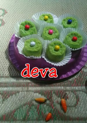 Foto resep Steamed Pandan Cake Deva