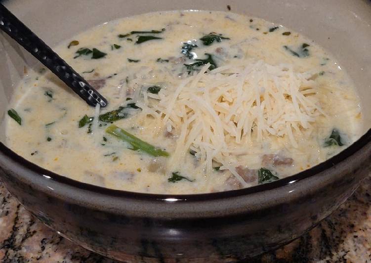 Steps to Prepare Appetizing Zuppa Toscana Keto