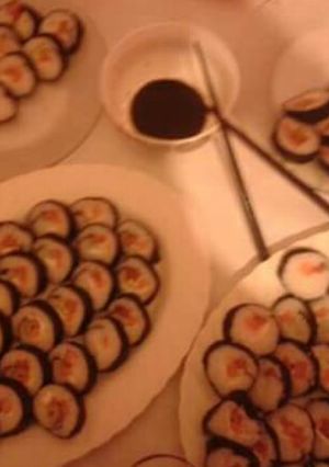 Una foto de Sushi vegetariano