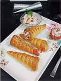 Baked Bread Cones in Cooker