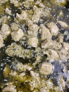 Zöld pestos csirkemell recept fotója
