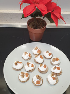Una foto de Mousse de queso con nueces