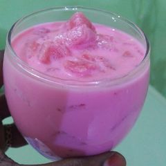 A picture of Watermelon milk juice.