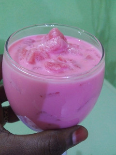 A picture of Watermelon milk juice.