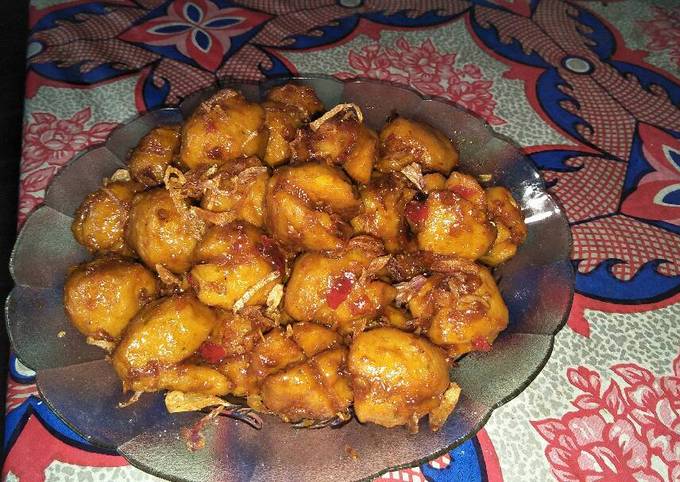 Resep: Bakso ayam gongso Rumahan