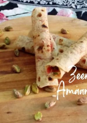 A picture of Mini Roti Jam Wraps.