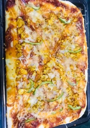 A picture of Fajita pizza.