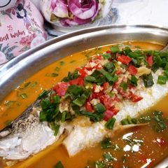 A picture of Thai Style Steamed Siakap.