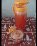 Agua fresca de sandía y romero
