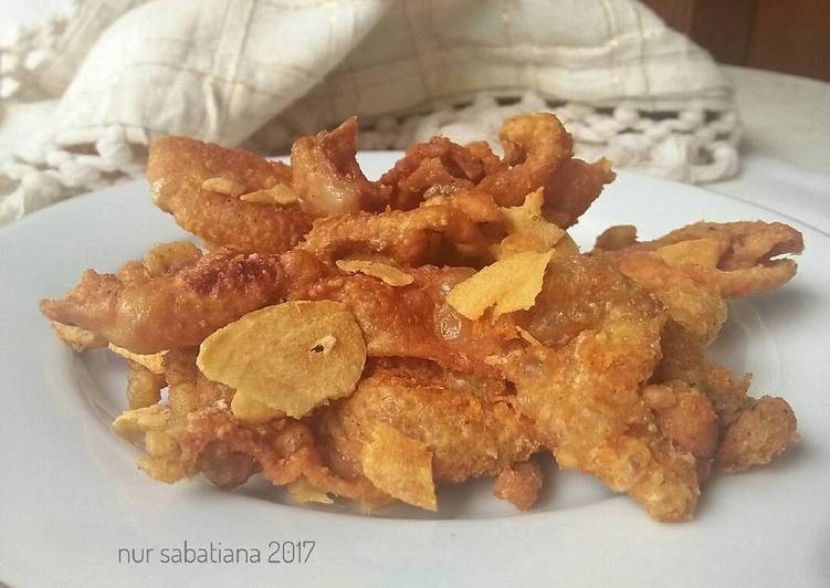 Resep Kulit Ayam Goreng Bawang Anti Gagal