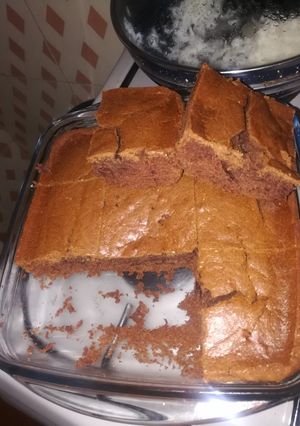 A picture of Eggless Chocolate- coffee cake #baking contest.