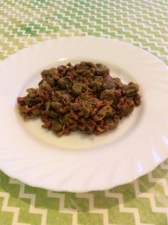 Una foto de Habitas con jamón Thermomix