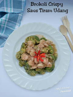 Foto resep Brokoli Crispy Saus Tiram Udang