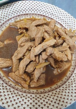 A picture of Ginger Dark soya sauce Pork.