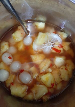 Foto resep Asinan nanas rambutan