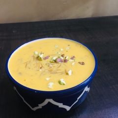 A picture of Mango vermicelli kheer.
