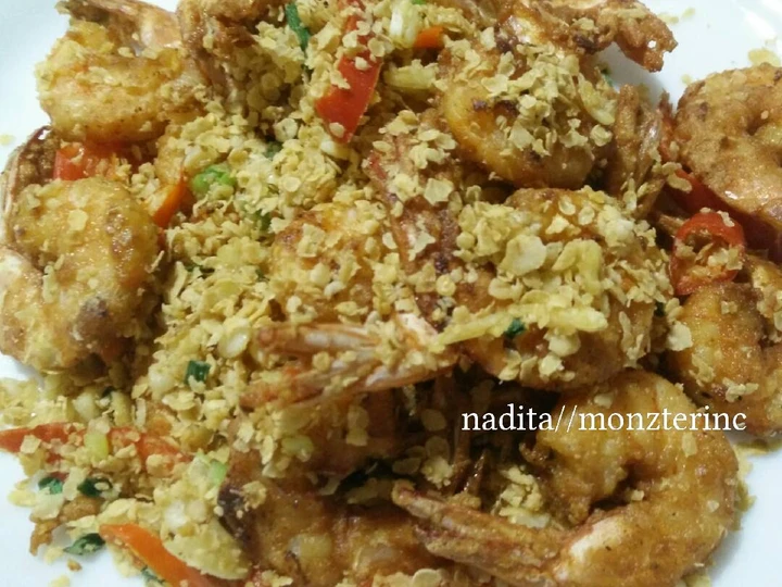 Langkah Gampang Membikin Resep Udang goreng oat yang Bisa Manjain Lidah Anti Ribet, Bikin Ngiler