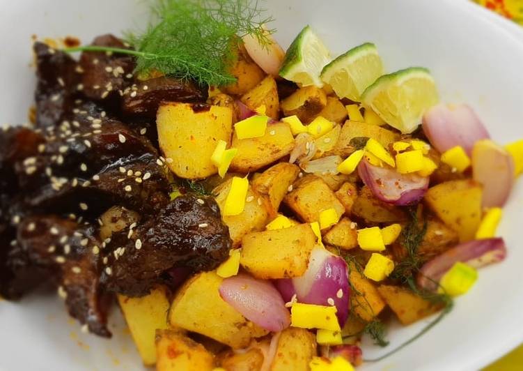 Baked Crispy Potatoes & Herbs Baked Crispy Potatoes & Herbs