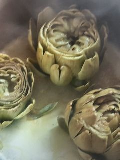 Una foto de Alcachofas semivaporizadas