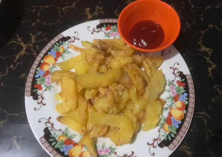 Kentang goreng ala KFC