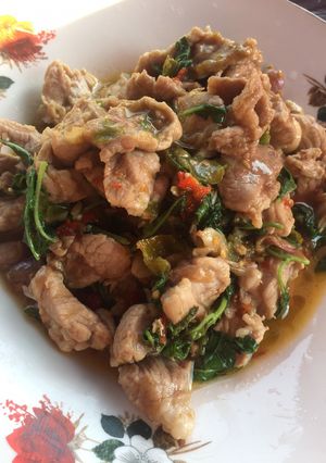 รูปของ ผัดกะเพราหมูชิ้น
