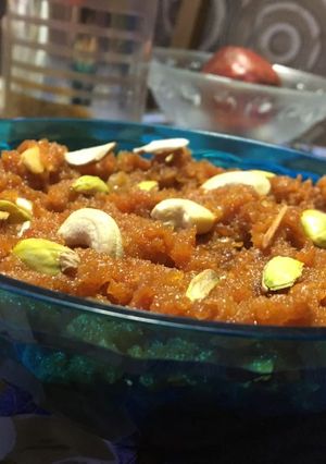 A picture of Gajar ka halwa.