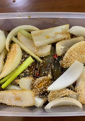 Hình của món Tôm ngâm tương Hàn Quốc.
