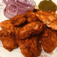 A picture of Chicken Masala Tikka.