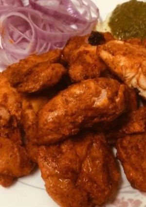 A picture of Chicken Masala Tikka.