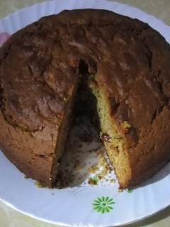 A picture of Peanut butter banana cake/ bread.