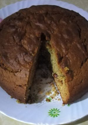 A picture of Peanut butter banana cake/ bread.