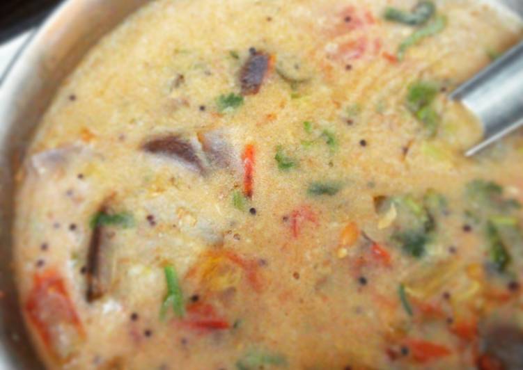 Steps to Prepare Homemade Tanjore style Kathrikaai Masiyal / Aubergine Lentil stew