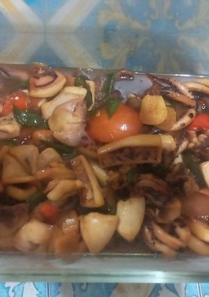 Foto resep Cumi Cabe Hijau ala Resto😍
