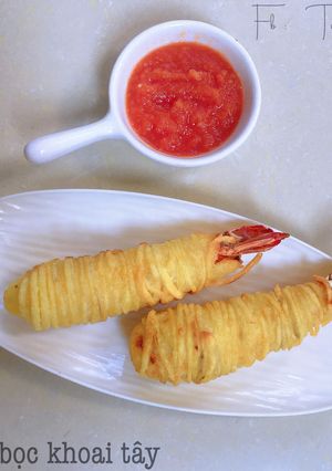 Hình của món Tôm Bọc Khoai Tây.