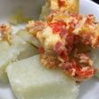 Boiled yam and fried egg
